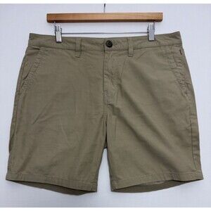Roark Porter 3.0 Shorts Men's Size 34 Khaki Tan Chino Stretch Casual Hike RS306